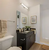 Luxury bathrooms in every apartment
