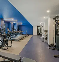 24-hour Fitness Center with high-end equipment