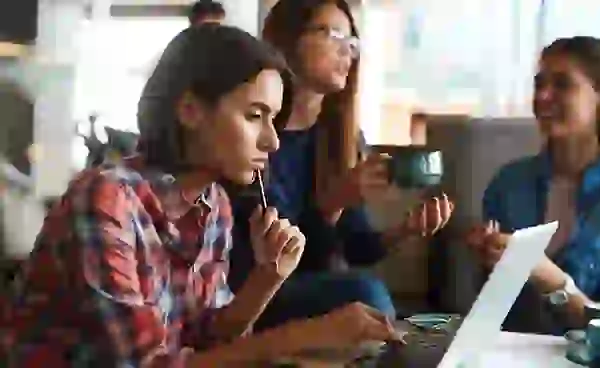 Students studying at HERE Reno