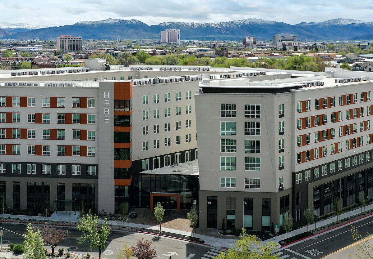 HERE Reno is located just steps from University of Nevada, Reno